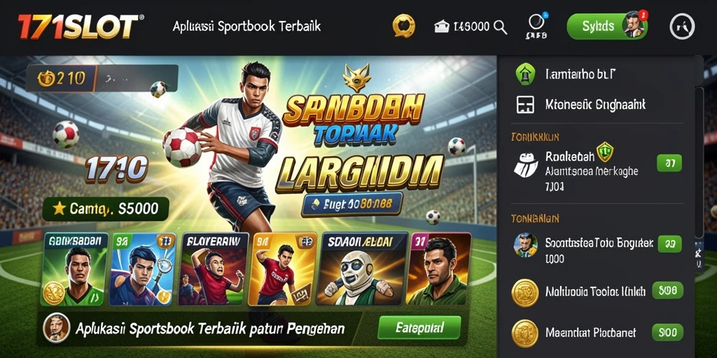 Tampilan dinamis dari gameplay taruhan di 171SLOT.