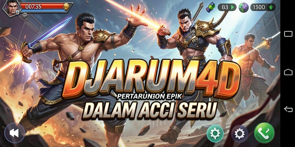 Screenshot menampilkan aksi mendebarkan dalam DJARUM4D.