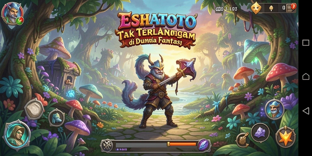Tampilan gameplay ESHATOTO menampilkan petualangan di dunia fantastis.