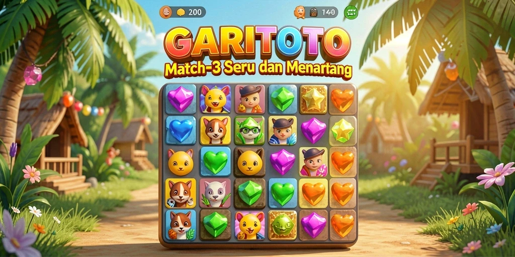 Tampilan gameplay seru dan penuh warna di GARITOTO.