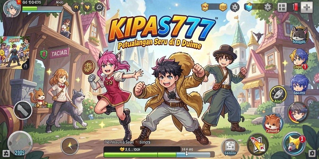Screenshot gameplay KIPAS777 menunjukkan karakter dan petualangan yang mendebarkan.