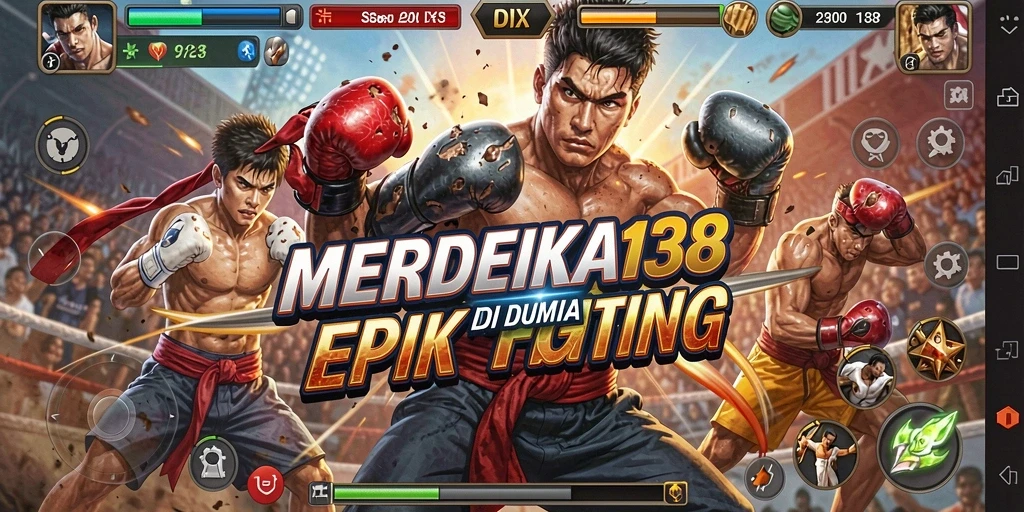 Tampilan gameplay menarik dari MERDEKA138 dengan aksi pertarungan seru.