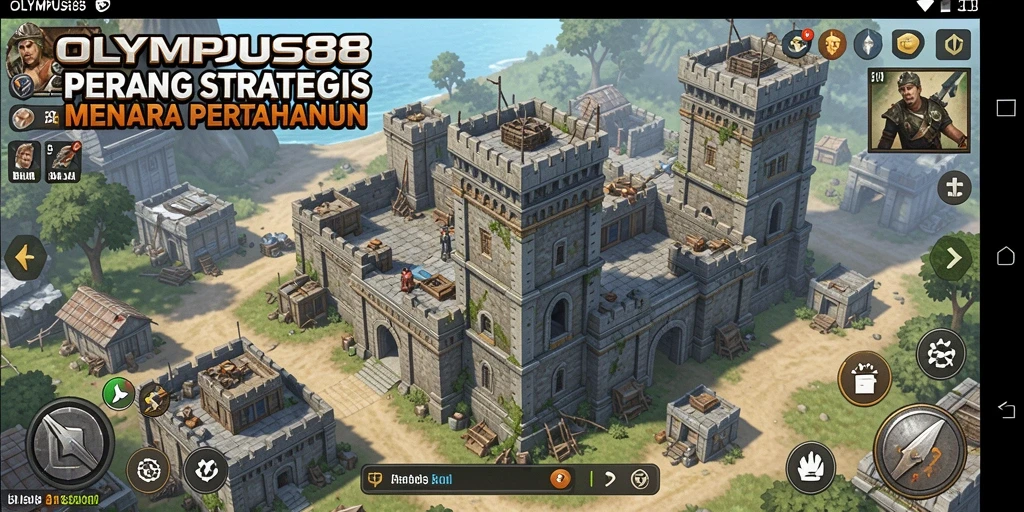 Gameplay OLYMPUS88 menampilkan aksi Tower Defense yang mendebarkan.