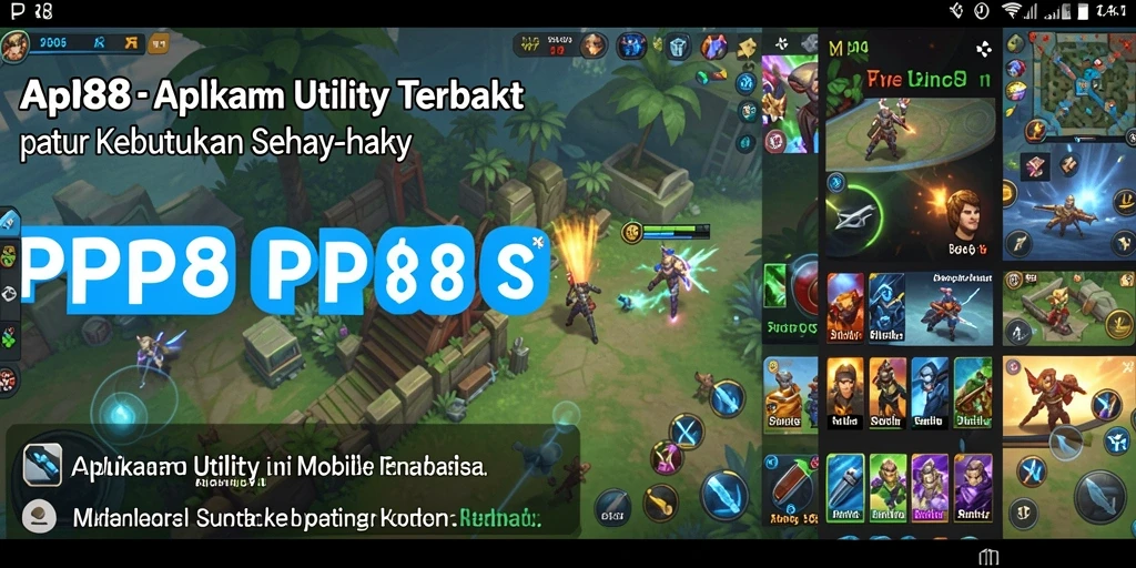 Tampilan utama PP88 menunjukkan antarmuka fungsional dan intuitif untuk Utility.