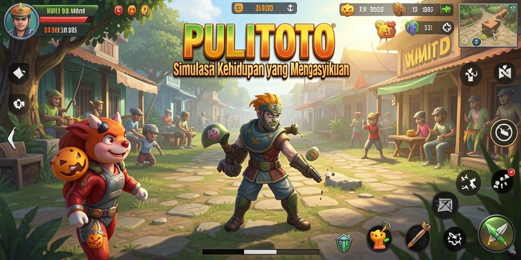 Tampilan gameplay PULITOTO yang realistis dan mengasyikkan.