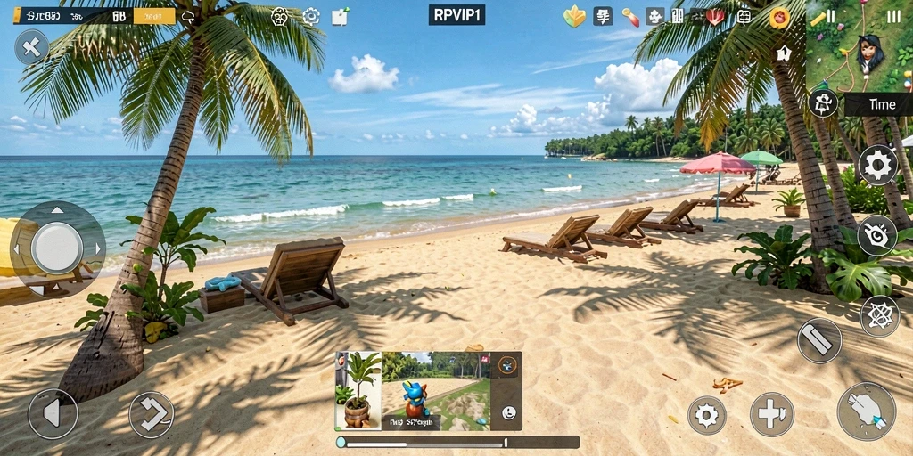 Menampilkan gameplay RPVIP1 yang mengasyikkan dan penuh warna.