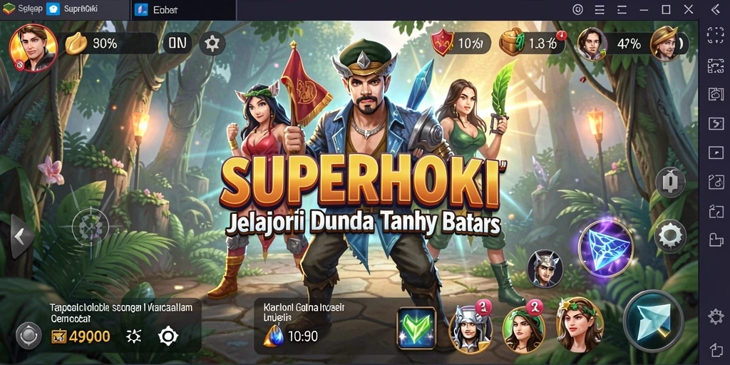 Tampilan gameplay <strong>SUPERHOKI</strong> yang menawan, penuh petualangan Open World.