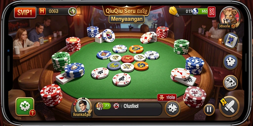 Tampilan gameplay QiuQiu yang seru dan interaktif di SVIP1.