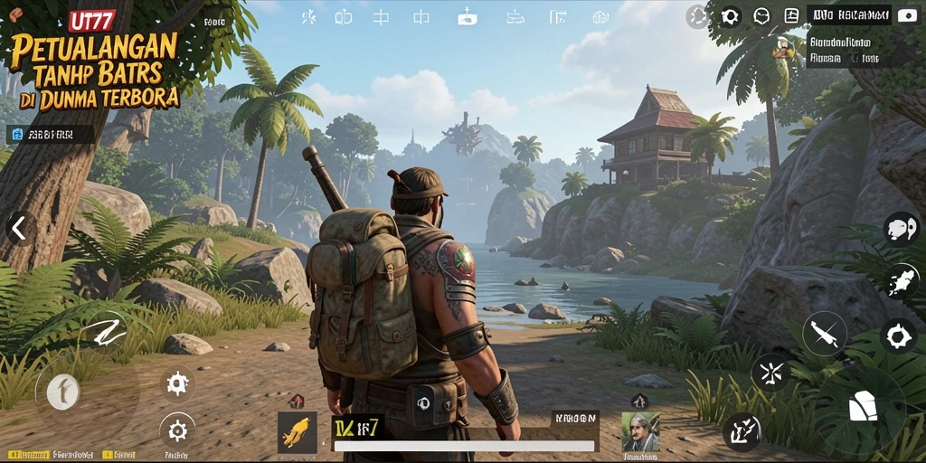 Gameplay UT77 yang memukau dalam dunia terbuka yang luas.